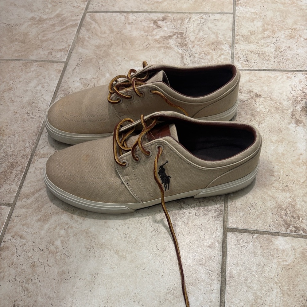 Polo by Ralph Lauren Men's Beige Sneakers